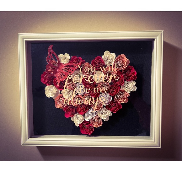 Shadow Box 3D rolled Flowers - Picture 1 of 1